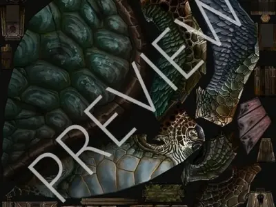 Flying Turtle Low-poly 3D model