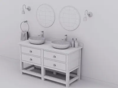 Bathroom vanity 3d model 3D model