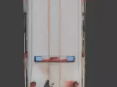 Wrecked Ambulance Post Apocalyptic 3D Model Low-poly 3D model