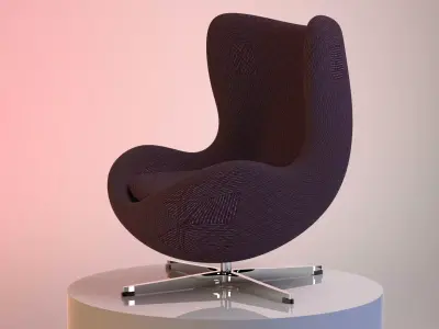 Egg chair- Arne Jacobson Free 3D model
