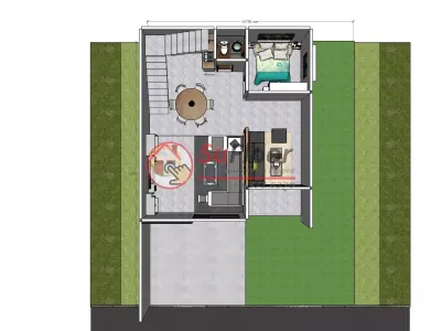 House 10x13m code 623 - Sketchup 3D model 3D model 3D model