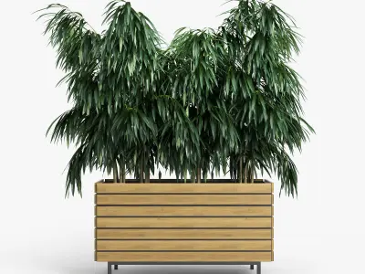 jasper rectangle planter P 3D model