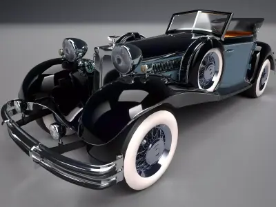 Luxury Classic Car from the 40s 3D model