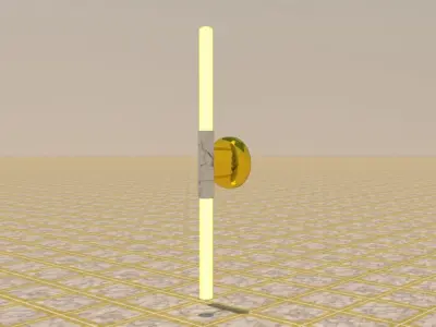 Wall Lamp Low-poly 3D model