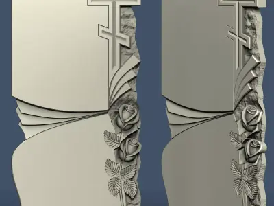 The Cross tombstone 3D Model 3D model