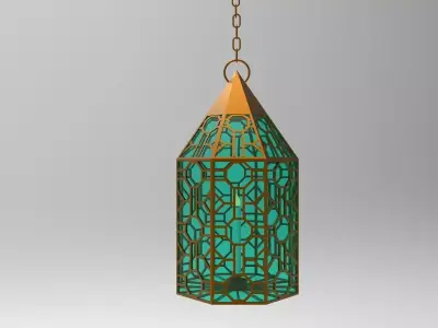lantern Y moroccan hanging 3D model