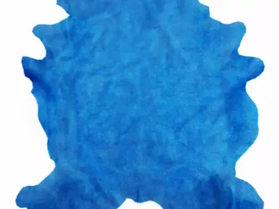 Blue Cowhide Rug 3D model