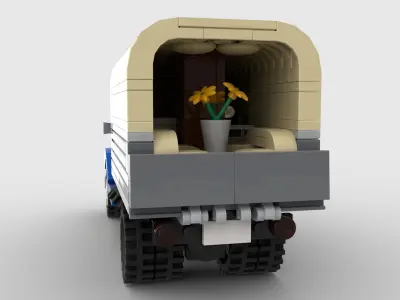 Vintage cargo truck LEGO TOY  3D model