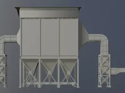 Industrial building 2023-0007 3D model