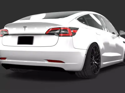 Tesla Model 3 3D model order