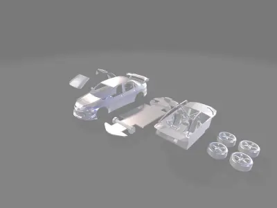 lancer hans-tokyo drift 3D print model