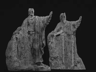 Argonath from Lord of The Rings Free 3D model