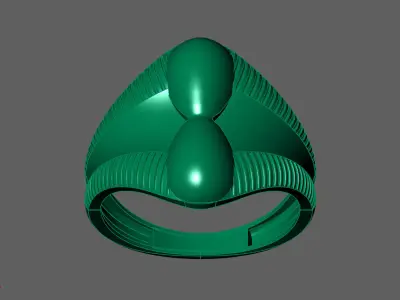 Plain Ring Women Ready STL 3DM Models Womens Rings 3D models 3D print model 41