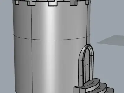 Circular Villa Flower Pot 3D print model
