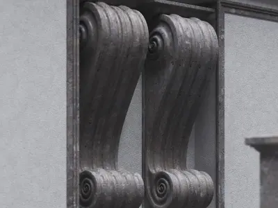 Michelangelo Laurentian Library 3D model