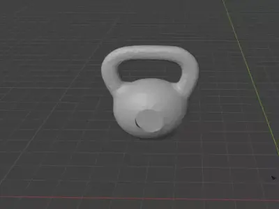 Kettlebell 3D Model FBX STL OBJ for Print or Animation 3D print model