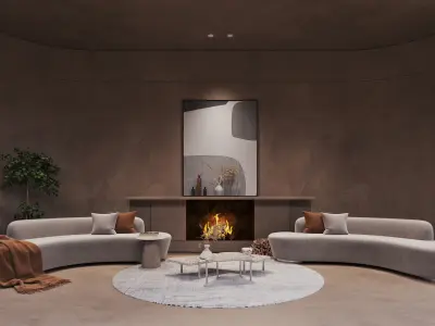 Bedroom interior scenes  3D model