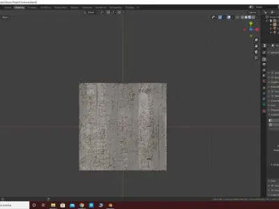 KN - Ruins column Low-poly 3D model