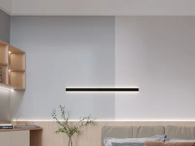 decoration villa Nordic bedroom Home 3D model