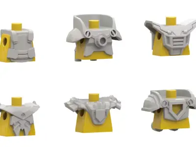 TwindBricks3D - Minifigures Armor Pack 1 3D print model