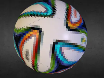 Brazuca soccer ball free Free low-poly 3D model