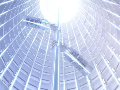 Automated Car Parking with animation 3D model