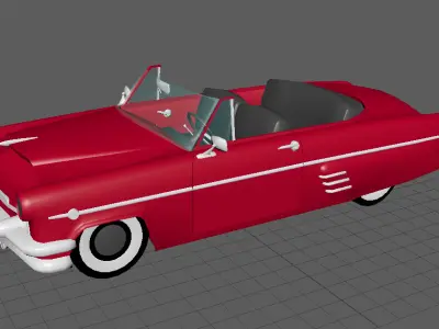 Red Car Low-poly 3D model purchase