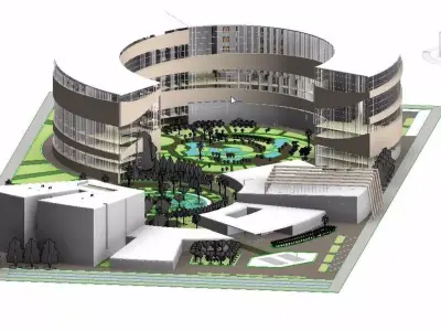 Residential  complete revit project p4 3D model