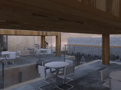 Revit Restaurant and Cafe 3D model