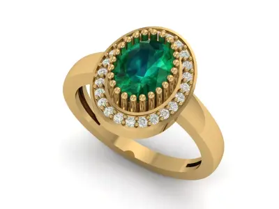Stone Ring 3D print model shop