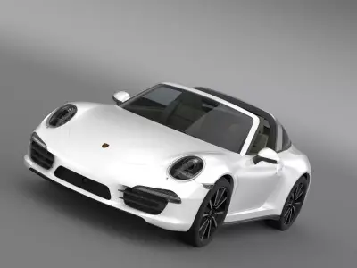 Porsche 911 Targa 4s 2014 3D model
