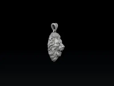 Lion Pendant 3D print model