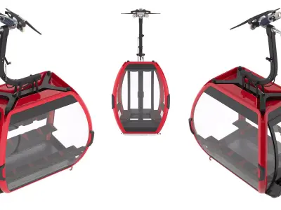 Cableway D-Line 3D model