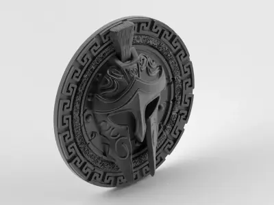 Spartan Helmet Pendant - A Gift of Power and Legacy 3D print model