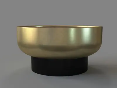 Drum Shaped Coffee Table 3D model