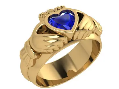Heart Cut Ring 3709 3D print model