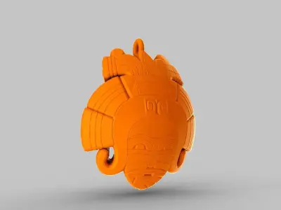 Mayan Girl Necklace 3D print model