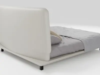 VITA bed is the perfect combination of tenderness and luxury 3D model