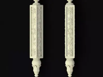 leg High quality 3d models for processing on a cnc machine  3D model