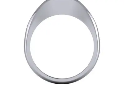 1 CARAT Emerald Mens Ring Birthstone USA Size 10 Classic 3D print model