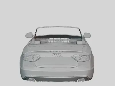 Audi S5 Cabriolet 2012 Printable Body  3D print model