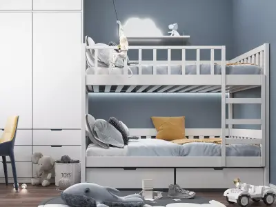 kids bedroom 3D model shop