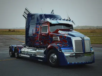 Western Star 5700xe Optimus Prime 3D model