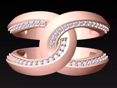 Diamond Ring - Womens Rings - N416407 3D print model