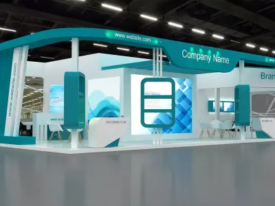 exhibition 3d Low-poly 3D model
