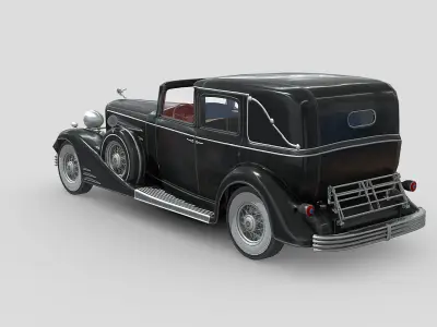 Cadillac V16 Town Car 1933 Low-poly 3D model
