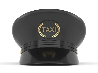 Taxi Driver Cap 3D model