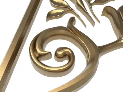  decorative pattern ready for 3D printing 3D model