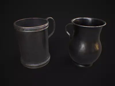 Tankard Low-poly 3D model