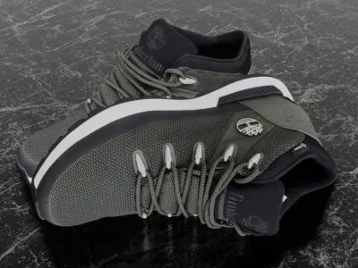 Timberland 3D Shoes - Green Low-poly 3D model